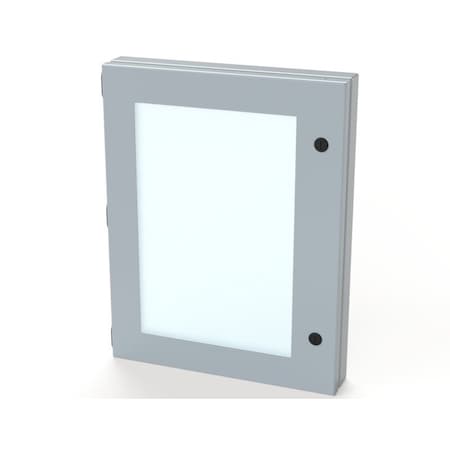 Saginaw Control & Engineering Hinged Window, 18 in. H x 14 in. W x 1-1/2 in. L, Polycarbonate SCE-HWK1814